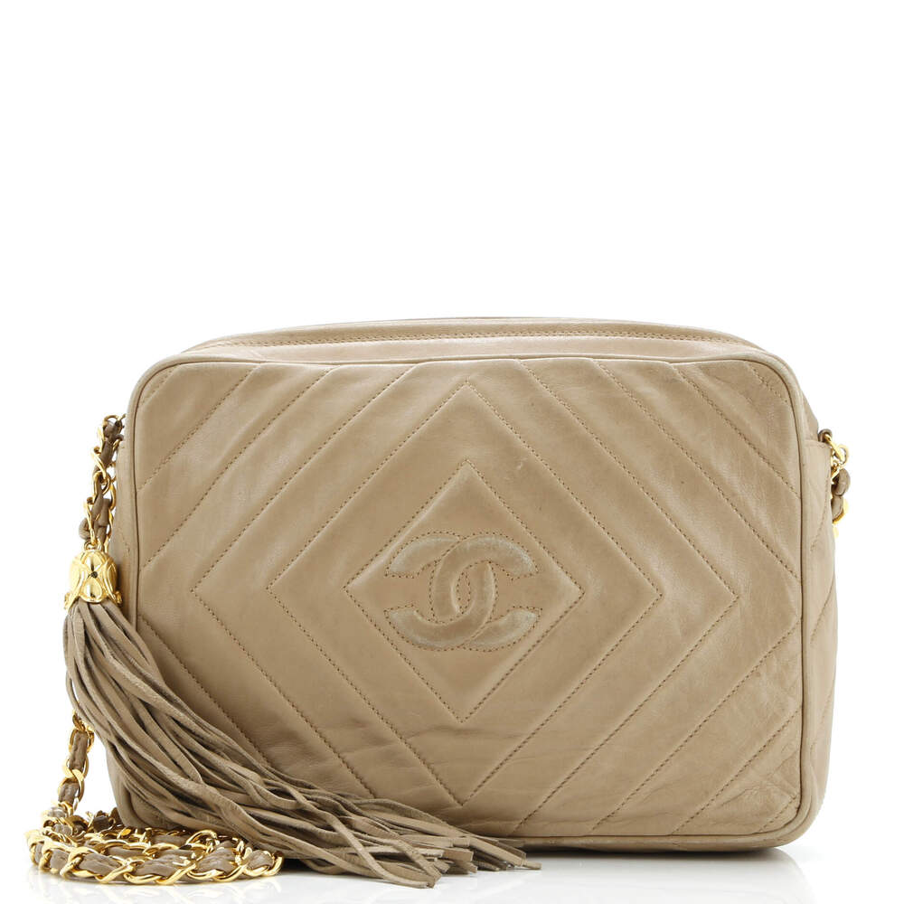 Chanel Vintage Diamond Cc Camera Bag #206583C20B